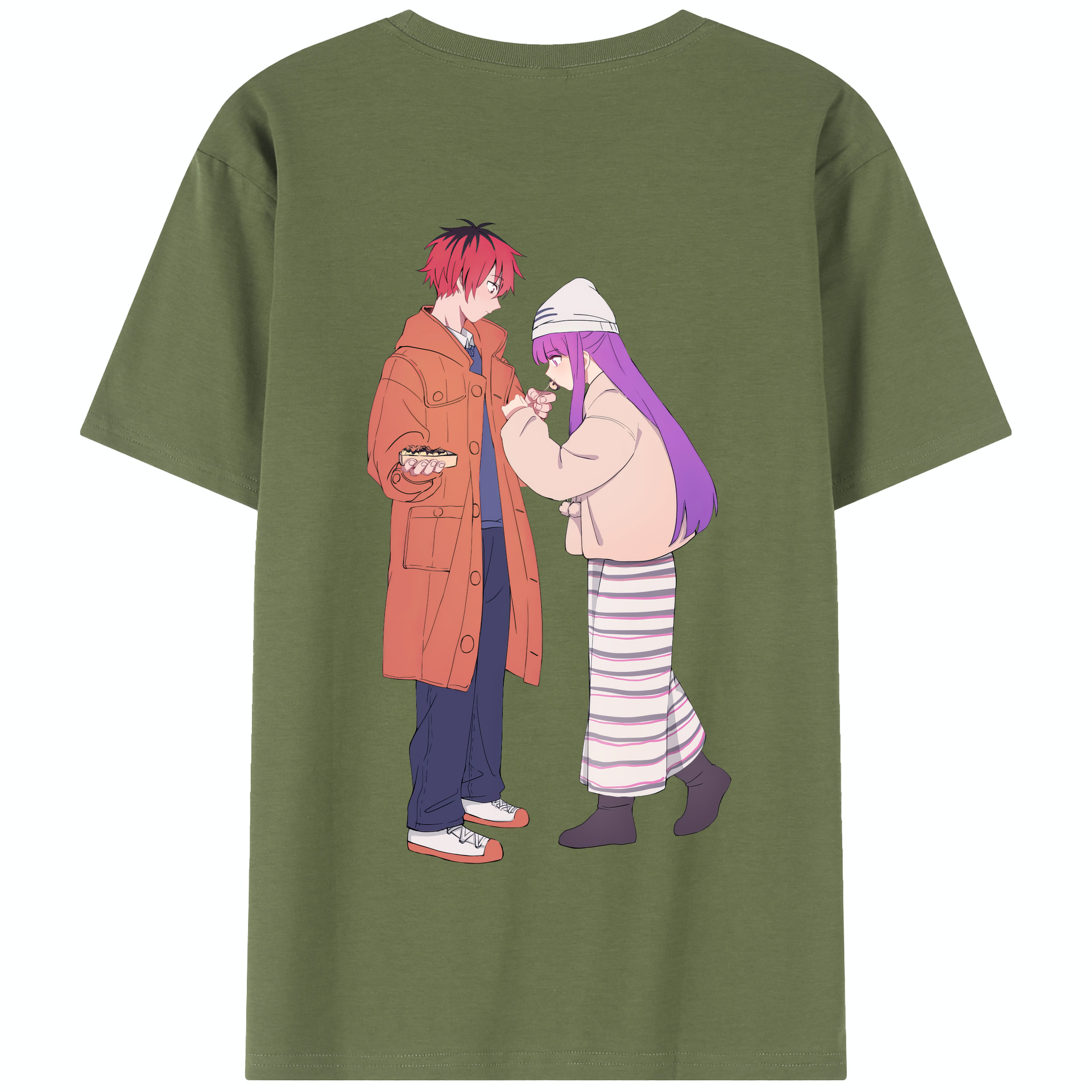 （画像用） 葬送のフリーレン Frieren 綿100％半袖Tシャツ（背面プリント）